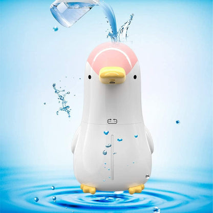 Automatic Soap Dispenser, Rechargeable Touchless Foaming Hand Soap Dispenser, Upgraded Waterproof Hands Free Foam Sanitizer Dispenser for Bathroom, Kitchen, Restaurant- 13.5Oz/ 400Ml Penguin Pink