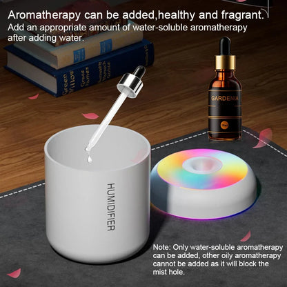 Mini USB Aroma Diffuser and Humidifier - Essential Oil Purifier with Cool Mist for Home and Bedroom