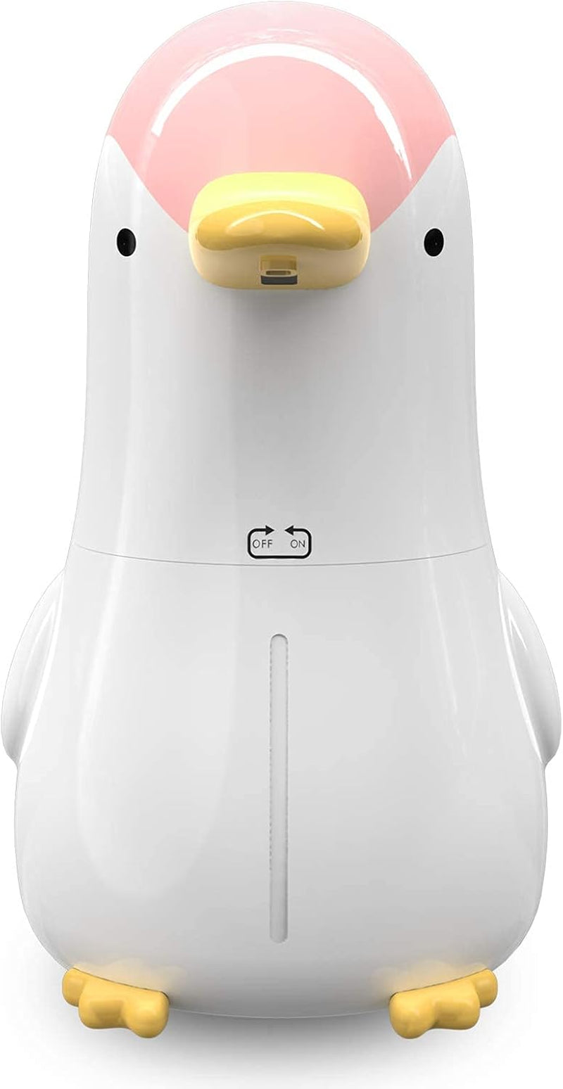 Automatic Soap Dispenser, Rechargeable Touchless Foaming Hand Soap Dispenser, Upgraded Waterproof Hands Free Foam Sanitizer Dispenser for Bathroom, Kitchen, Restaurant- 13.5Oz/ 400Ml Penguin Pink