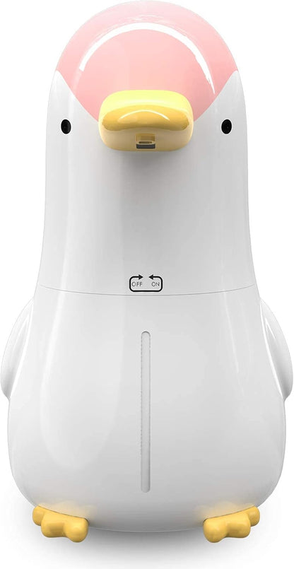Automatic Soap Dispenser, Rechargeable Touchless Foaming Hand Soap Dispenser, Upgraded Waterproof Hands Free Foam Sanitizer Dispenser for Bathroom, Kitchen, Restaurant- 13.5Oz/ 400Ml Penguin Pink