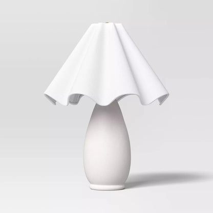 Wavy Shade Table Collection with Ceramic Base - Threshold