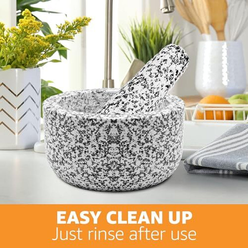 Premium Hand-Carved Heavy Duty Mortar and Pestle Set in Various Sizes and Colors