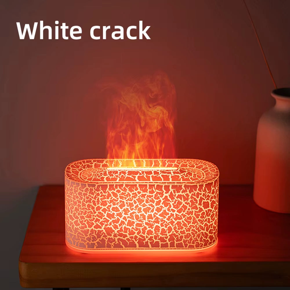 Essential Oil Diffuser with Flame Effect - Colorful Humidifier for Aromatherapy and Room Fragrance