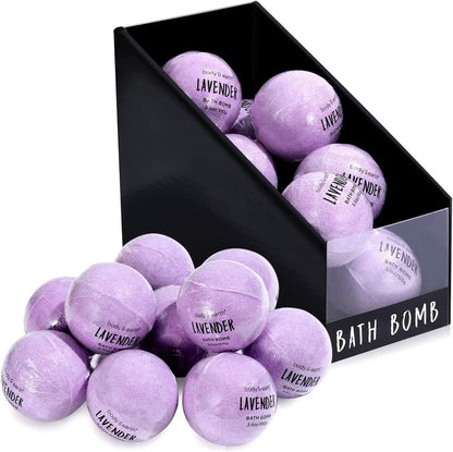 Bath Bombs Gift Set for Women Relaxing - 10 X 3.5Oz Lavender Scent Fizzies Bath Set, Mothers Day Birthday Gifts for Her