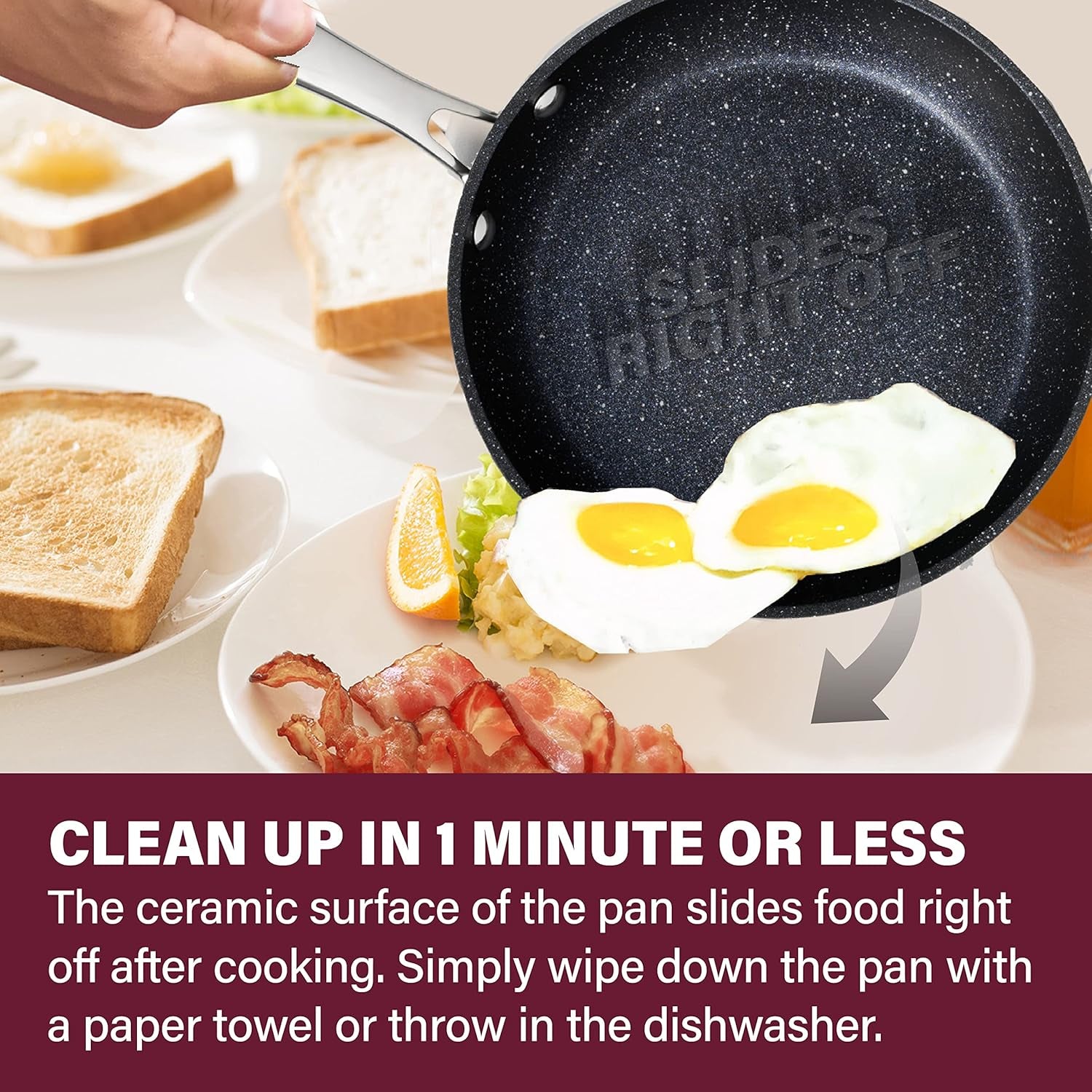 13-Piece Hard Anodized Non-Stick Cookware Set with Lids, Dishwasher Safe Pots and Pans Set