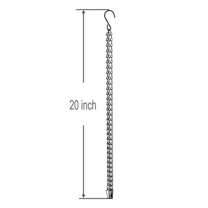 20-Inch Hanging Basket Chain Replacement Set - 4 Pack for Flower and Plant Pots