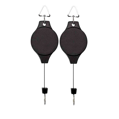 4-Piece Retractable Pulley Hook Hanging System for Garden Plants and Flowers