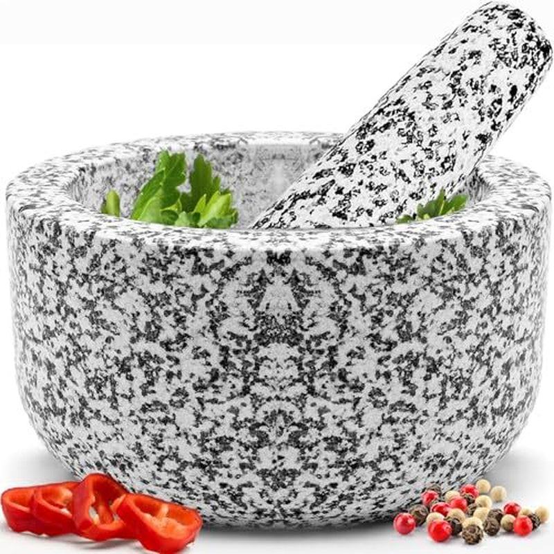 Premium Hand-Carved Heavy Duty Mortar and Pestle Set in Various Sizes and Colors
