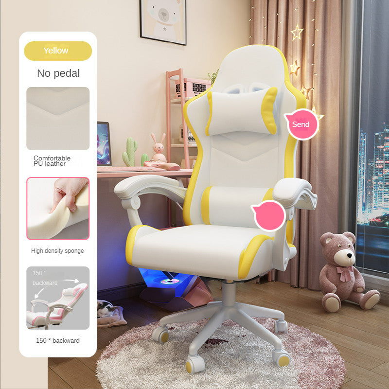 Charming and Cozy Gaming Chair for Girls - Perfect for Comfort and Style