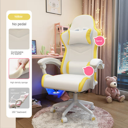 Charming and Cozy Gaming Chair for Girls - Perfect for Comfort and Style