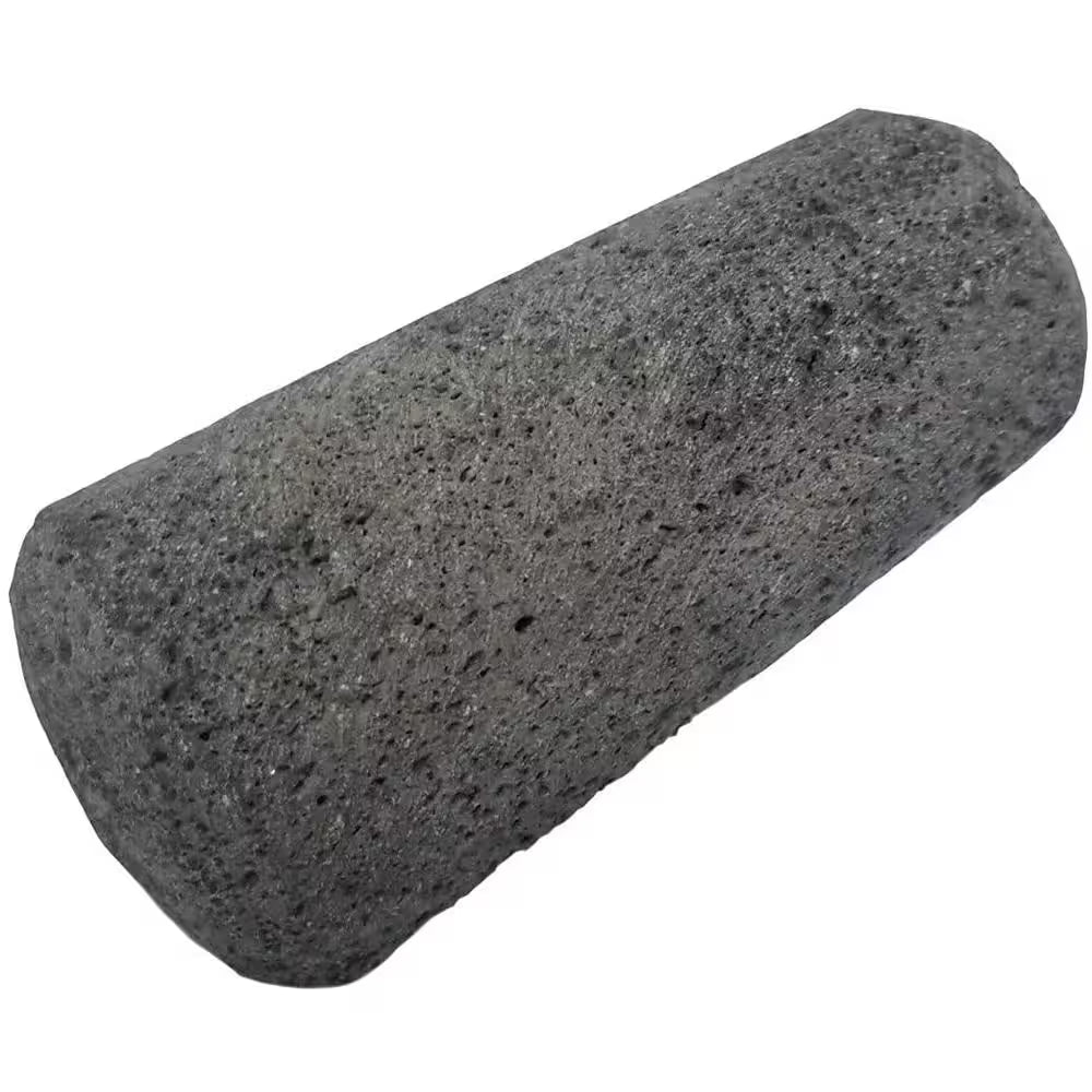 7-Inch Gray Lava Stone Mortar and Pestle Set for Crushing and Grinding Spices with Easy-to-Follow Instruction Card