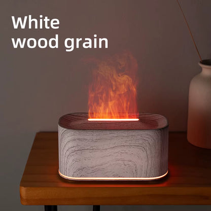 Essential Oil Diffuser with Flame Effect - Colorful Humidifier for Aromatherapy and Room Fragrance